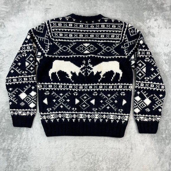 NWOT POLO JEANS CO. RALPH LAUREN Mens Wool Sweater Nordic Heavyweight Warm XL - Picture 3 of 7